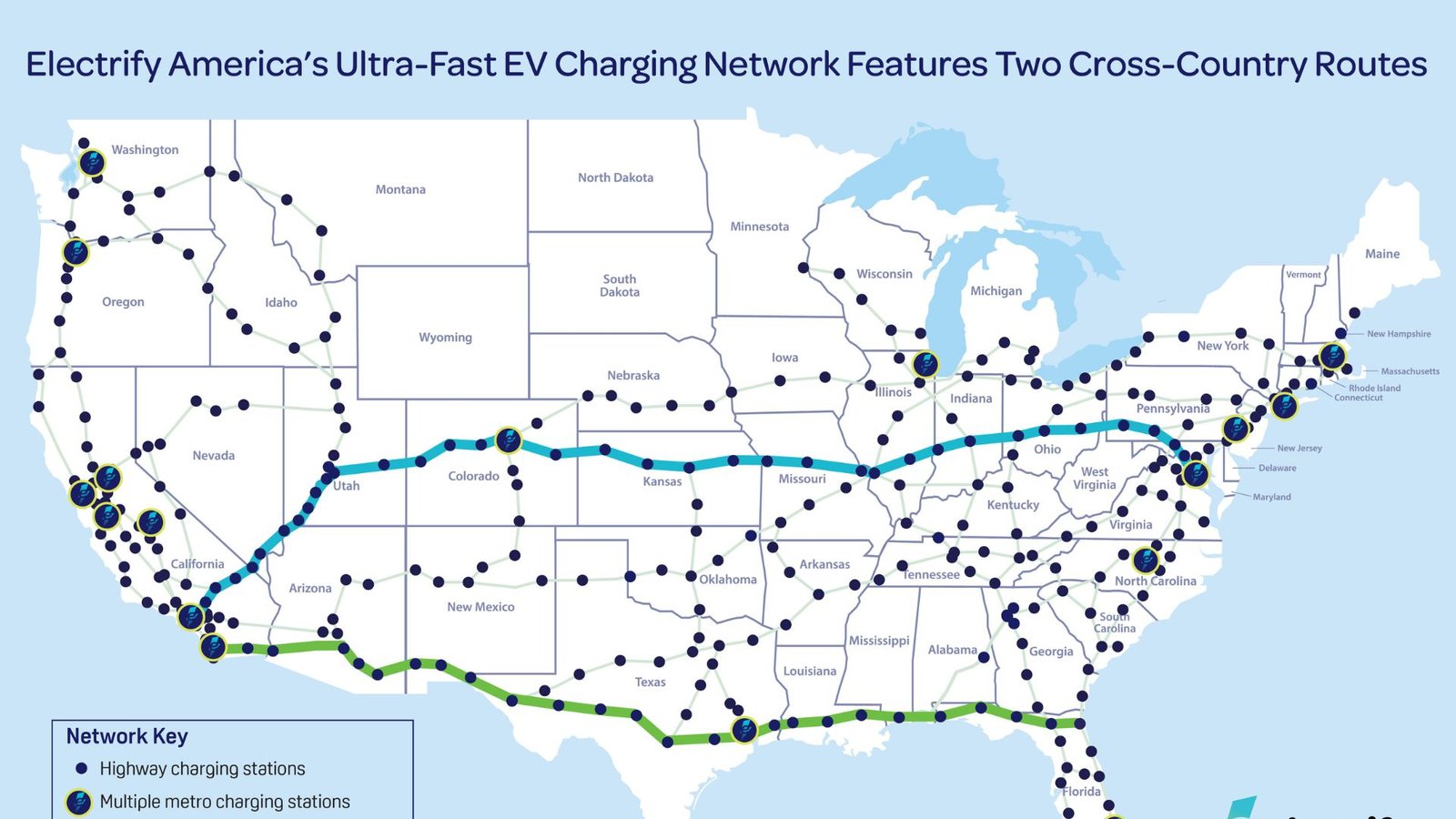 Locations of Electric Vehicle Chargers